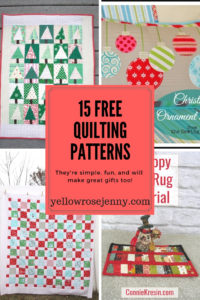 15 FREE Quilting Patterns for Beginner Quilters | Yellow Rose Jenny