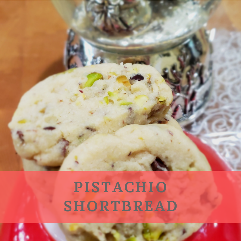 Pistachio shortbread