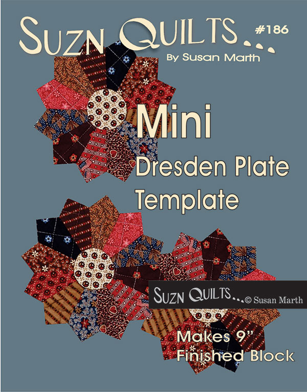Mini Dresden plate template