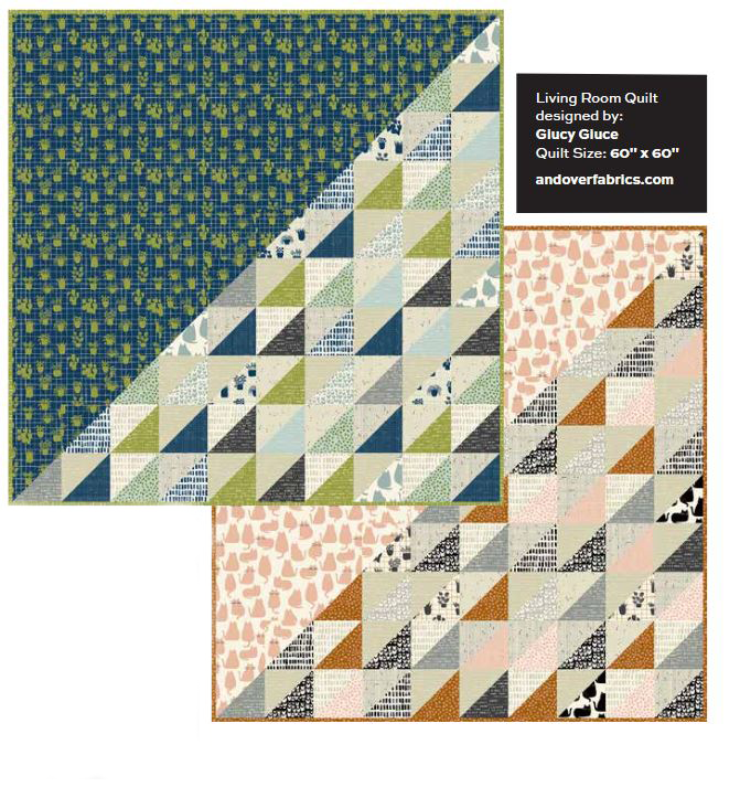 Home quilt pattern FREE glucy gluce Andover fabrics