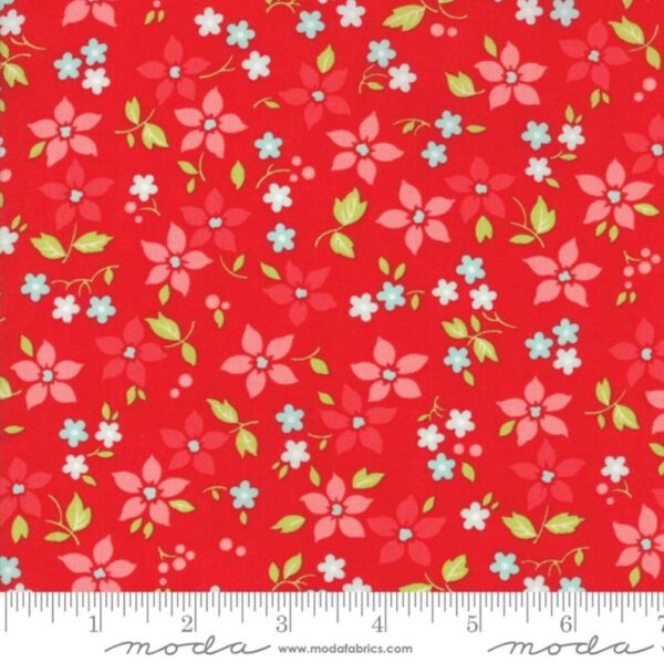 Vintage Holiday Red Floral 55167 11 Bonnie and camille