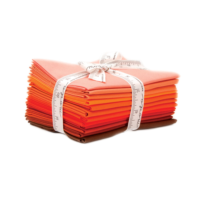 Bella Solids Orange | FQ Bundle | Moda | 9900AB 129