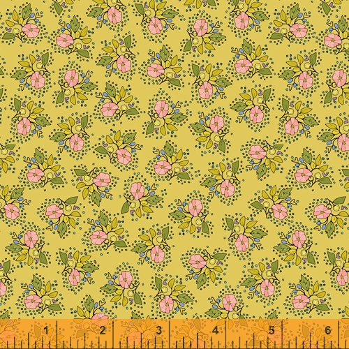 Bubbies Buttons and Blooms Dijon Floral 52086-7