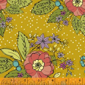 Bubbies Buttons and Blooms Curry 52083-2