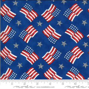 America Beautiful | Flags Stars Lake Blue | Deb Strain | 19986 14