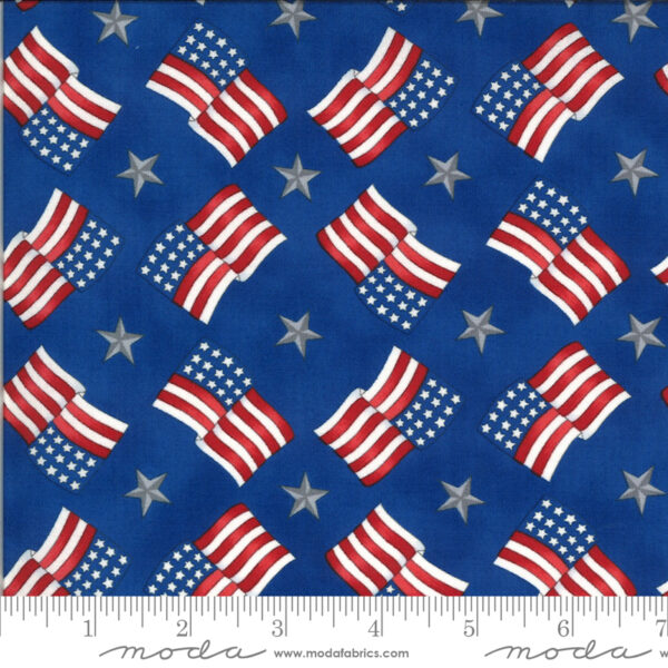 America Beautiful Flags Stars Lake Blue 19986 14