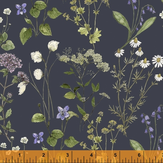 Midsummer Meadow Sweet in Graphite by Hackney and Co. for Windham. 