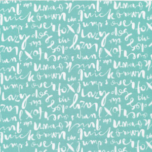 Typography Turquoise 1456 Cloud 9