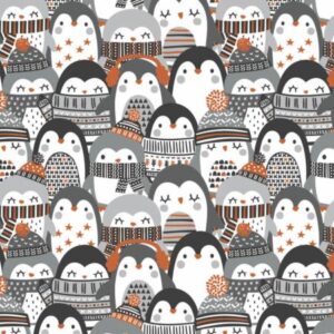 Penguin Paradise Cozy Penguin Stack 89200701-1 Camelot Fabrics