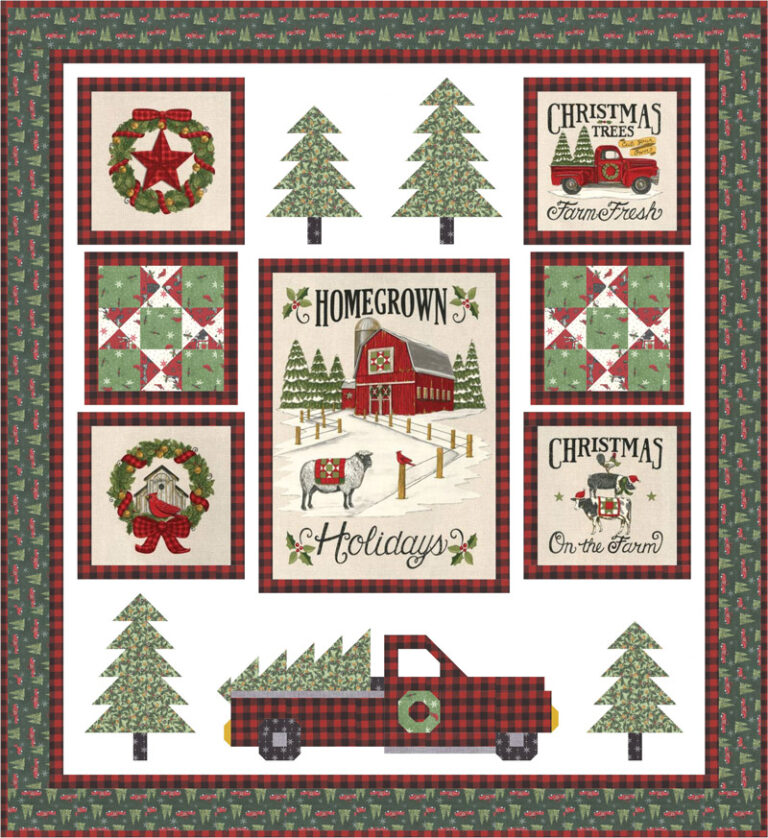 homegrown-holidays-quilt-kit-from-deb-strain-moda-fabrics