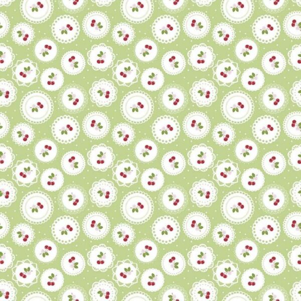 Sew Cherry 2 - c5802-green Lori Holt